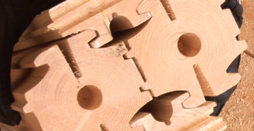 Технология строительства из вертикального бруса